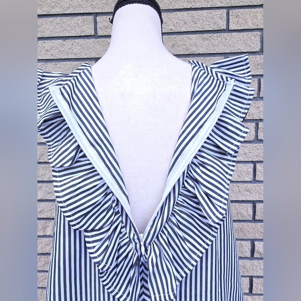 Striped Ruffle Dress - Picture 6 of 16